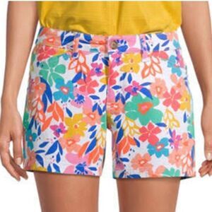 St.Johns Bay Colorful Tropical Chino Shorts Size 4‎